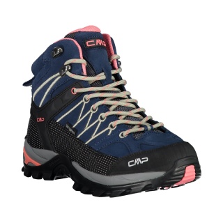 CMP Wanderschuhe Rigel Mid WP (Trekking, wasserdicht) navyblau/pink Damen